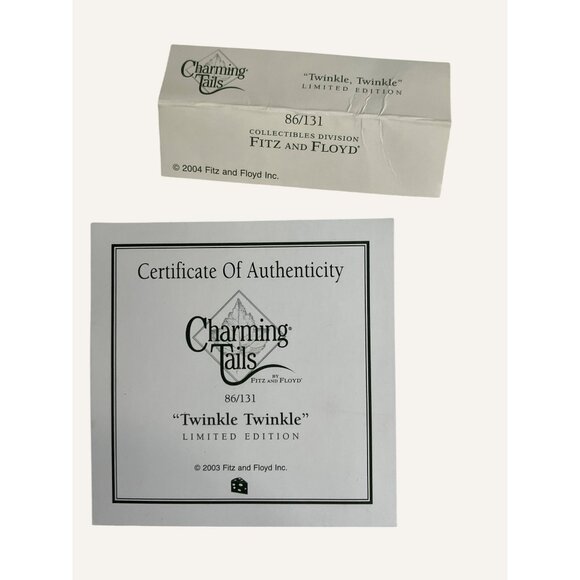 Charming Tails "Twinkle Twinkle" Limited Edition Ornament With Certificate - Picture 2 of 9